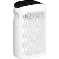 homcom purificateur d'air avec filtres hepa et charbon actif, ioniseur, 3 vitesses, mode veille silencieux couverture 25 m² - blanc