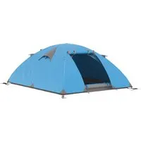 outsunny tente de camping 2-3 personnes dôme légère ventilée avec portes zippées sac de transport inclus 268 x 214 x 103 cm bleu   aosom france