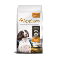applaws adult small & medium breed, poulet - 7,5 kg