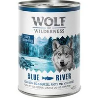 wolf of wilderness 6 x 400 g - blue river, poisson