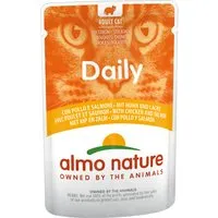 lot almo nature daily 24 x 70 g - poulet, saumon