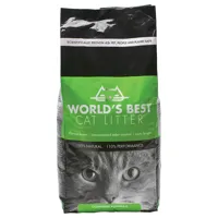litière world's best cat litter, sans parfum - lot % : 2 x 12,7 kg