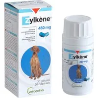 vétoquinol zylkène 450 mg pour chien > 30 kg - lot % : 2 x 30 gélules