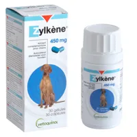 vétoquinol zylkène 450 mg pour chien > 30 kg - 30 gélules