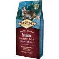 lot carnilove 2 x 6 kg - adult sensitive and long hair, saumon & hareng