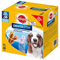 lots économiques pedigree dentastix 168 friandises ! - dentastix maxi x 112 + dentastix daily fresh maxi x 56