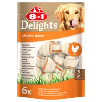 os fourrés 8in1 delights, poulet s - maxi lot % : taille s, 4 x 210 g (24 os)