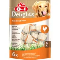 os fourrés 8in1 delights, poulet s - lot % : taille s, 2 x 210 g (12 os)