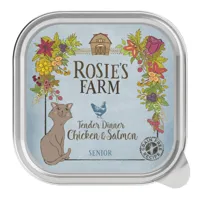 rosie's farm senior 16 x 100 g - poulet, saumon