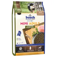 bosch adult mini, volaille & millet - lot % : 3 x 3 kg - doublon