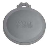 couvercle wolf of wilderness pour boîtes de nourriture  - 3 couvercles 7,5 cm de diamètre (400 g) + 10 cm de diamètre (800 g)