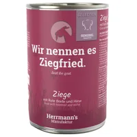 herrmann's selection sensitive 12 x 400 g - chèvre, betteraves rouges bio, millet bio