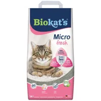litière pour chat biokat micro fresh 2 x 14 litres