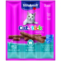 vitakraft catstick healthy plie & omega-3 pour chats 10 x 3 bâtonnets