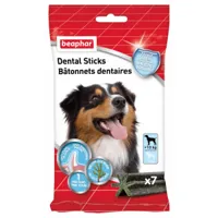 beaphar bâtonnets dentaires pour chien medium/large 5 x 7 pièces