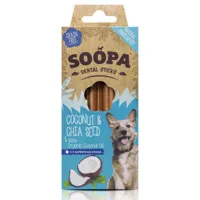 soopa dental bâtonnets à mâcher coco & chia seed pour chien par 3 unités