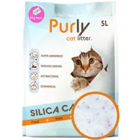 litière de silice purly baby powder pour chat 3 x 5 litres (6,6kg)