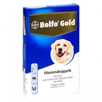 bolfo gold 250 gouttes anti-puces pour chien 4 pipettes