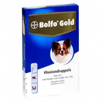 bolfo gold 40 gouttes anti-puces pour chien 4 pipettes