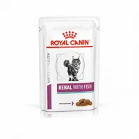 royal canin veterinary renal avec poisson sachets pour chat 8 boîtes (96 x 85 g)