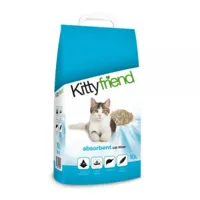 kitty friend absorbent litière pour chat 2 x 10 litres