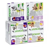 milprazon vermifuge pour chat (2-8 kg) 2 x 4 comprimés