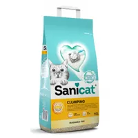 sanicat clumping litière pour chat sans parfum 2 x 10 litres
