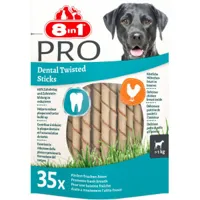 8in1 pro dental bâtonnets torsadés pour chien 1 paquet