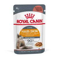 royal canin hair & skin care pâtée en sauce pour chat (85 g) 4 boîtes (48 x 85 g)