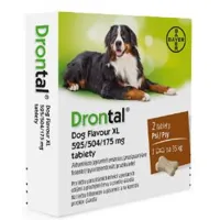 drontal large / xl dog vermifuge pour chien (525/504/175 mg) 6 comprimés