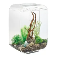 aquarium décoratif 15l avec cadre transparent - life 15 mcr transparent