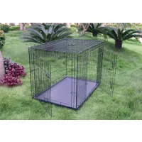 cage en metal pliable pour chien 124 x 76 x 83 cm