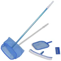 vidaxl - kit entretien piscine avec manche téléscopique et brosse