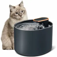 fontaine à eau pour chat, fontaine pour chat et chien 3l, distributeur d'eau pour chat, fontaine à boire pour chat avec filtre à charbon actif