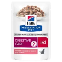 hill's prescription diet digestive care i/d saumon 12x85 g