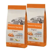 nature's variety original no grain - croquettes pour chiens juniors avec saumon sans arretes 2x12 kg