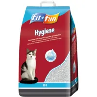 fit+fun litière absorbante pour chat hygiene 30 l