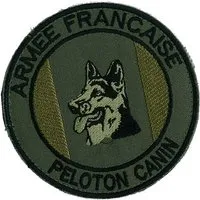 ecusson &quot;armée française - peloton canin&quot;