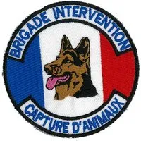 ecusson rond brigade intervention - capture animaux