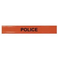 brassard fluorescent et rétro-réfléchissant roll strap® police