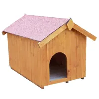 habrita habrita - niche pour chien bi-pente pour petits chiens - 0,77 m²
