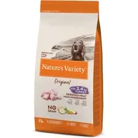 2x12kg nature's variety original no grain medium adult dinde - croquettes pour chien