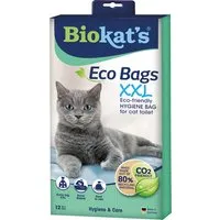 12 sacs à litière biokat's eco bags xxl pour chat