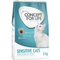 3kg sensitive cats concept for life - croquettes pour chat