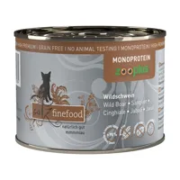 12x200g catz finefood monoprotein sanglier - pâtée pour chat