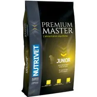 2x15kg nutrivet premium master junior - croquettes pour chien
