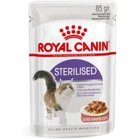 12x85g royal canin sterilised en sauce - pâtée pour chat