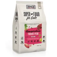 paquet économique : 2x7kg mac's superfood for cats adult monoprotein pferd nourriture pour chats sèche
