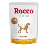 rocco diet care hepatic poulet, flocons d'avoine, fromage cottage 300 g pour chien 12 x 300 g