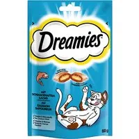 friandises dreamies catisfactions, saumon - lot % : 4 x 60 g